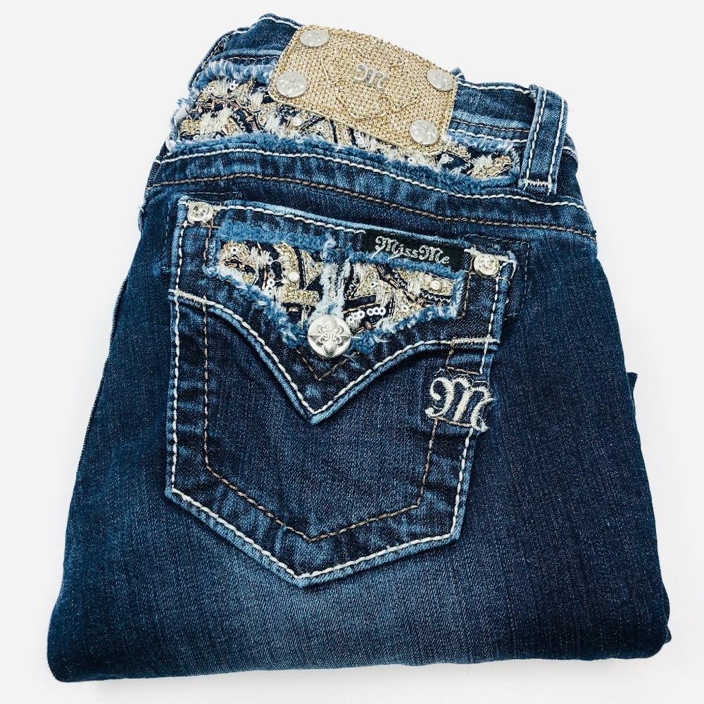 💦 Miss Me : Ke88075 Skinny Girls Jeans Size 14